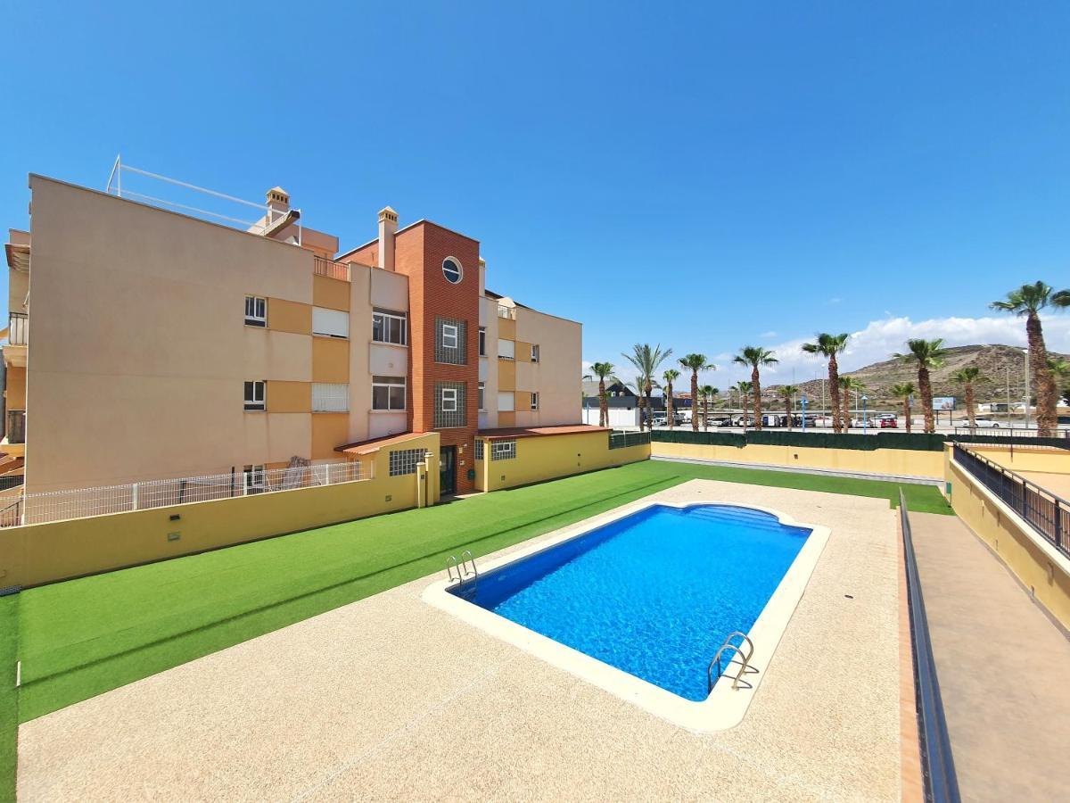 Amplia Terraza Con Piscina, Garaje Y Aire Acondicionado - By Aloha Palma Apartman Águilas Kültér fotó