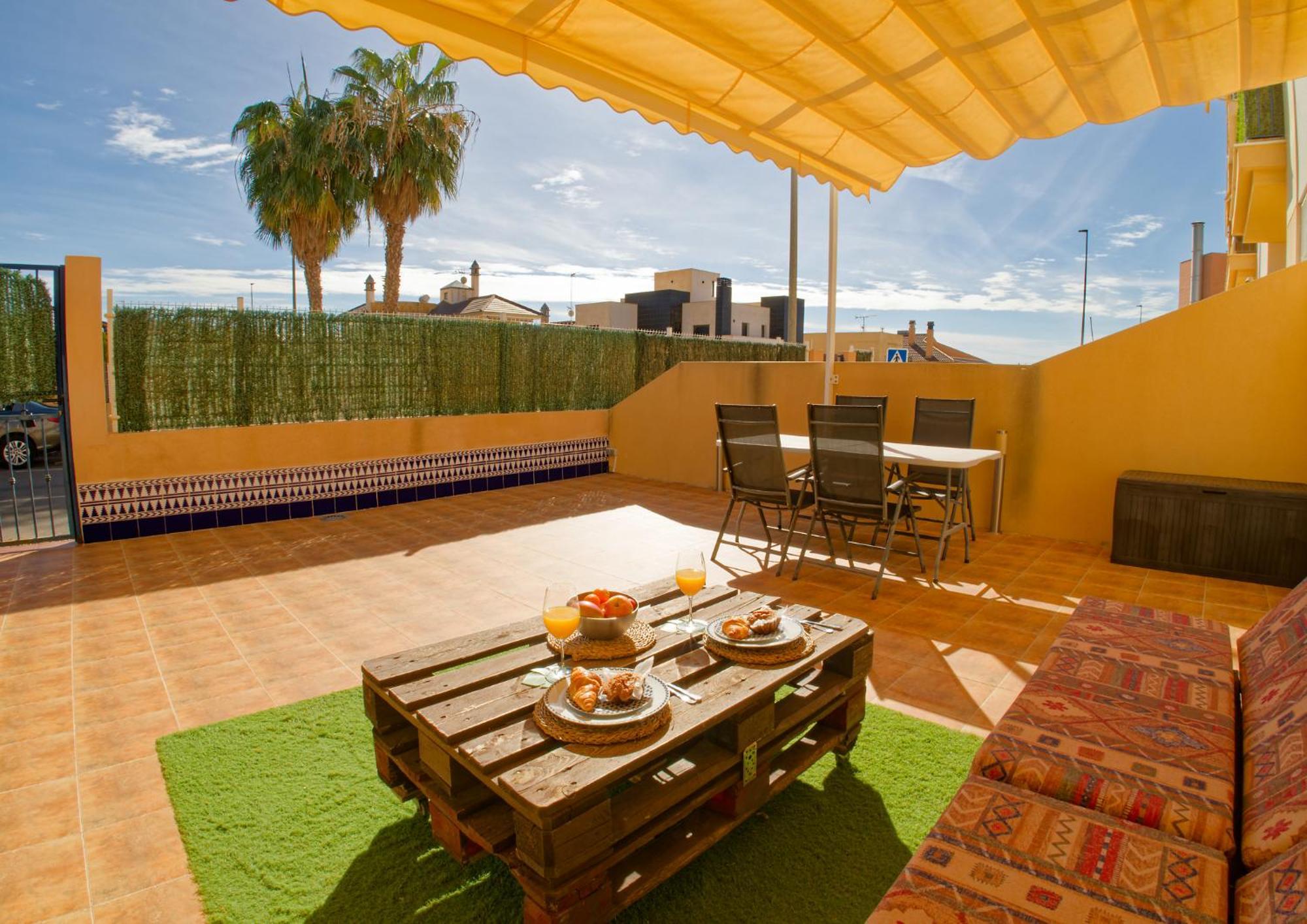 Amplia Terraza Con Piscina, Garaje Y Aire Acondicionado - By Aloha Palma Apartman Águilas Kültér fotó